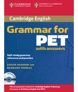 Граматика Cambridge Grammar for PET Book with answers and Audio CD