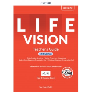 Книга для вчителя Life Vision Ukrainian Edition Pre-Intermediate Teacher’s Guide with Digital Pack
