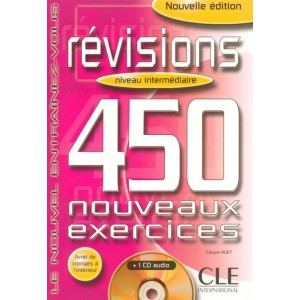 Підручник 450 nouveaux exercices de Revisions Intermédiaire Cahier d'exercices + corrigés + CD audio