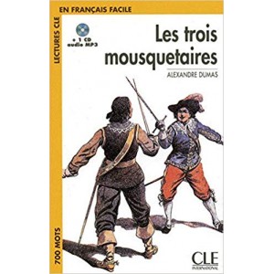 Книга для читання Lectures facile Niveau 1 Les Trois Mousquetaires Livre + audio
