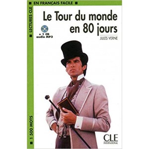 Книга для читання Lectures facile Niveau 3 Le Toure du monde en 80 jours Livre + audio