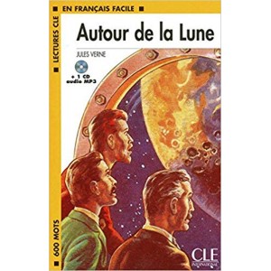 Книга для читання Lectures facile Niveau 1 Autour de la Lune Livre + audio