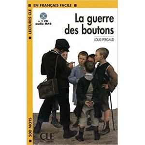 Книга для читання Lectures facile Niveau 1 La Guerre des boutons Livre + audio