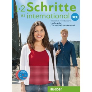 Диски Schritte international Neu 1+2 Medienpaket 5 Audio-CDs und 1 DVD zum Kursbuch
