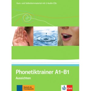 Підручник Phonetiktrainer A1-B1 Aussichten Kurs- und Selbstlernmaterial mit 2 Audio-CDs